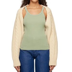 OPEN YY SSENSE Exclusive Off-White Cardigan